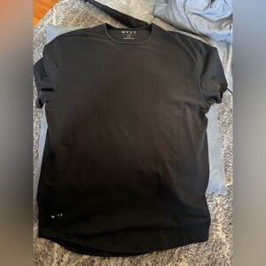 BYLT Basics Drop Cut Short Sleeve Shirt Lux Size Large BLACK